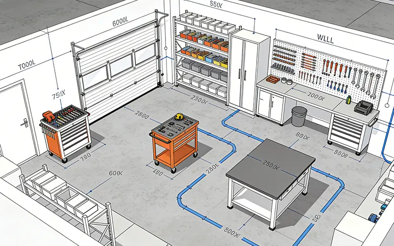 A layout diagram