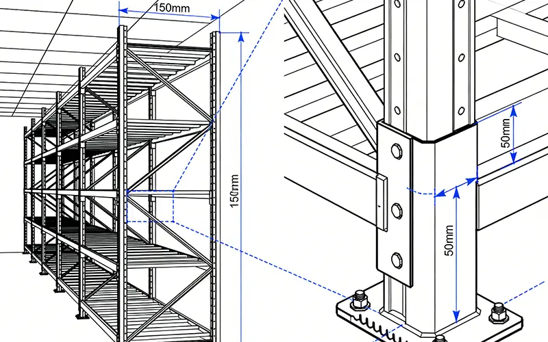 Steel shelving systems