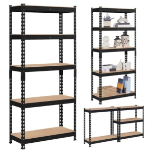 Colorful Rivet Metal Keyhole Slot Spraying Heavy Duty Shelving