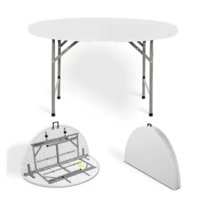 white HDPE Modern Wedding round Folding Table