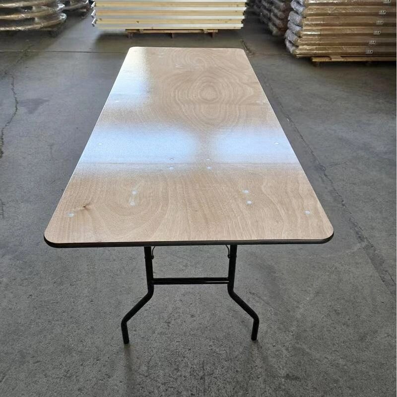 rectangle folding wooden table