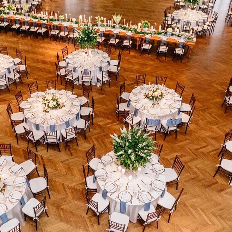 round folding wooden wedding big table