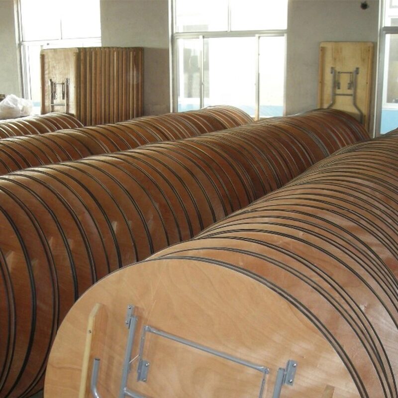 round folding wooden wedding big table