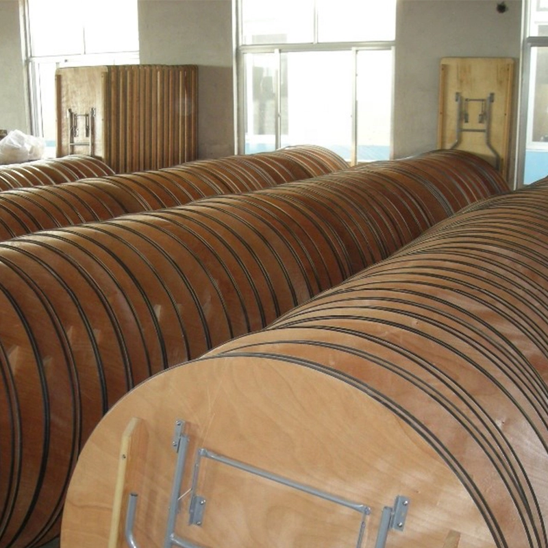 round folding wooden wedding big table