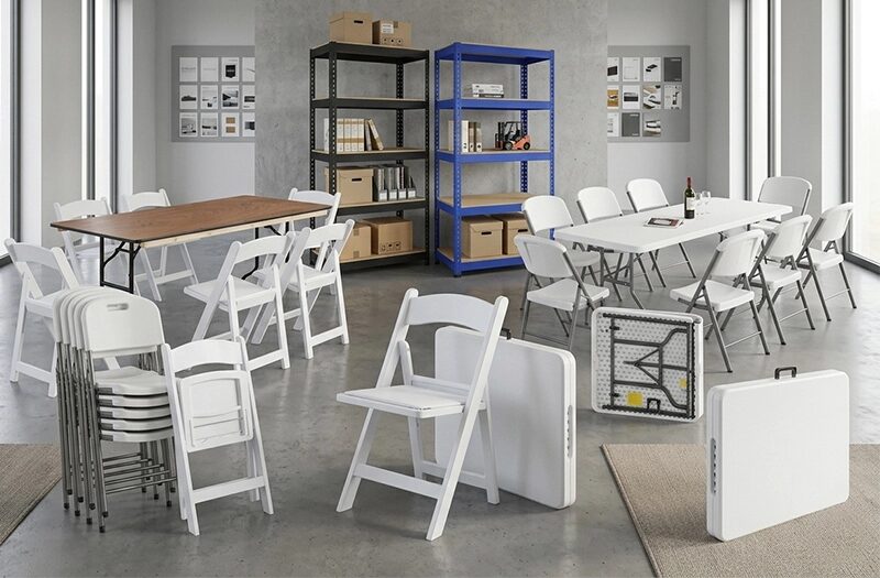 plastic table and shelf